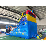 Amusement park commercial inflatable slide children's space alien theme inflatable slide