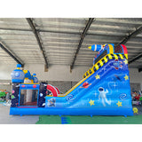 Amusement park commercial inflatable slide children's space alien theme inflatable slide