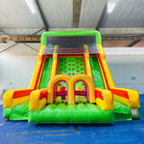 Climb Dual Lane Amusement Park Bouncer Castle Inflatable Water Slide for Sale
