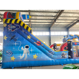Amusement park commercial inflatable slide children's space alien theme inflatable slide