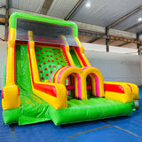 Climb Dual Lane Amusement Park Bouncer Castle Inflatable Water Slide for Sale