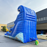 Marble PVC Inflatable Water Slide with Pool Slide for Party Rental Business