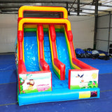 Outdoor Animated Cartoon Inflatable Slide Cartoon Theme Inflatable Dry Slides Bounce Slide for Kids