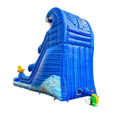Marble PVC Inflatable Water Slide with Pool Slide for Party Rental Business