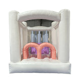 White Inflatable Obstacle Course Slide for Children and Adults on Sale