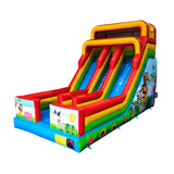 Outdoor Animated Cartoon Inflatable Slide Cartoon Theme Inflatable Dry Slides Bounce Slide for Kids