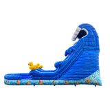 Marble PVC Inflatable Water Slide with Pool Slide for Party Rental Business