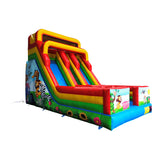 Outdoor Animated Cartoon Inflatable Slide Cartoon Theme Inflatable Dry Slides Bounce Slide for Kids