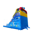 Amusement park commercial inflatable slide children's space alien theme inflatable slide