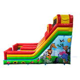 Outdoor Animated Cartoon Inflatable Slide Cartoon Theme Inflatable Dry Slides Bounce Slide for Kids