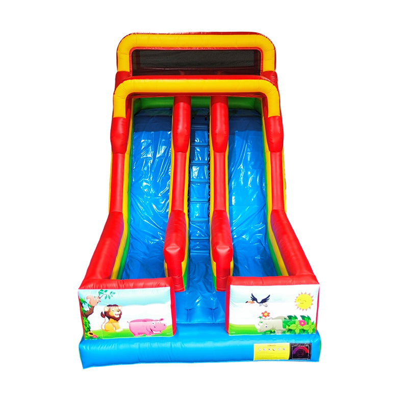 Outdoor Animated Cartoon Inflatable Slide Cartoon Theme Inflatable Dry Slides Bounce Slide for Kids