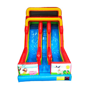 Outdoor Animated Cartoon Inflatable Slide Cartoon Theme Inflatable Dry Slides Bounce Slide for Kids