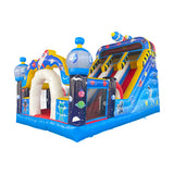 Amusement park commercial inflatable slide children's space alien theme inflatable slide